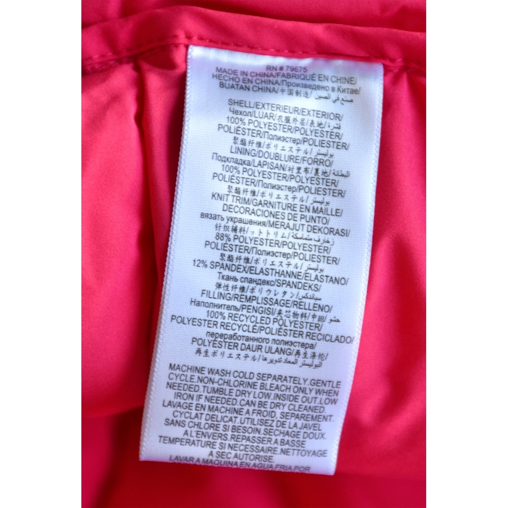 BCBGENERATION NWT MISSY HOODED THUMBHOLE SHORT FUCHSIA PUFFER JACKET. SIZE M - Picture 15 of 16